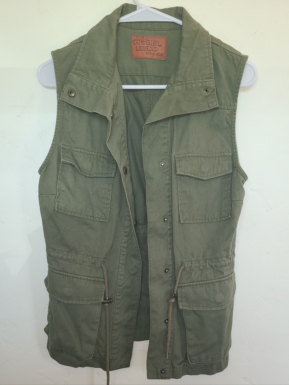 Cowgirl Legend Olive Utility Cargo Vest